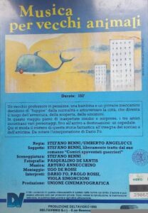 cover vhs del film Musica per vecchi animali